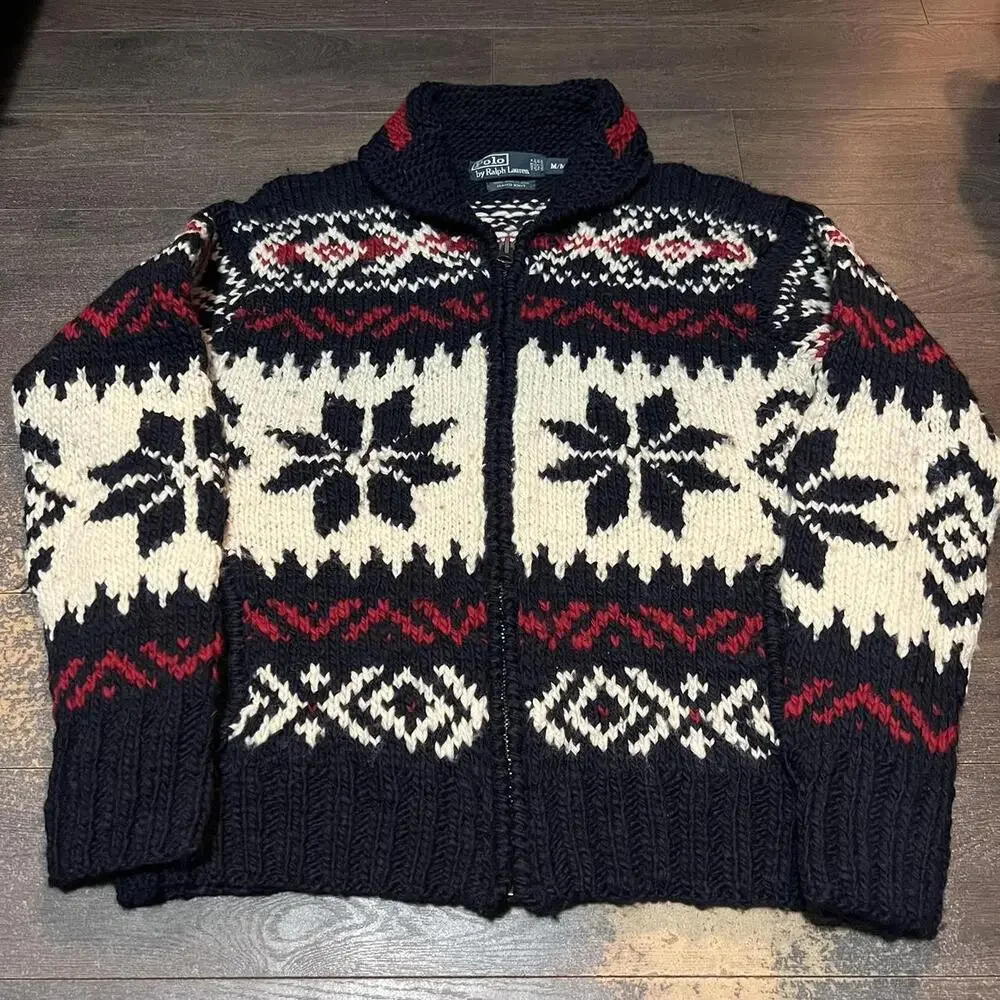 Vintage Polo Ralph Lauren Cowichan Sweater RARE - Picture 2 of 7